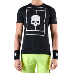 Men's T-shirt Hydrogen Court Cotton T-Shirt - black paint