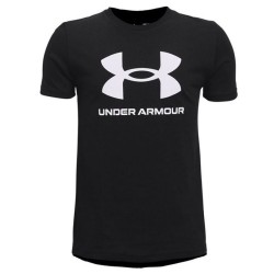 Boys' t-shirt Under Armour Sportstyle Logo SS - black
