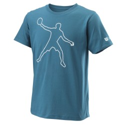 Boys' t-shirt Wilson Bela Tech Tee II B - blue coral