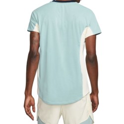 Men's Polo T-shirt Nike Court Dri-Fit Slam Tennis Polo M - coconut milk/ocean blue/obsidian/black