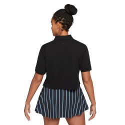 Women's polo T-shirt Nike Polo 2.0 Heritage W - black/brilliant orange