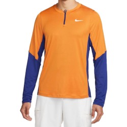Men's long sleeve T-shirt Nike Dri-Fit Adventage Camisa M - light curry/deep royal blue/white