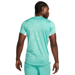 Men's T-shirt Nike Court Dri-Fit Advantage Printed Tennis Top - washed teal/white/white