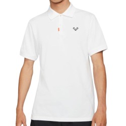 Men's Polo T-shirt Nike Polo Rafa Slim 2.0 M - white/black/white