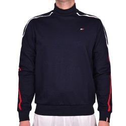 Men's Jumper Tommy Hilfiger Trim Mock Neck Silhouette - desert sky