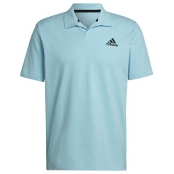 Men's Polo T-shirt Adidas Club House 3-Bar Tennis Polo Shirt - bliss blue