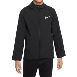 Boys' jumper Nike Dri-Fit Woven Training Jacket - black/black/black/white