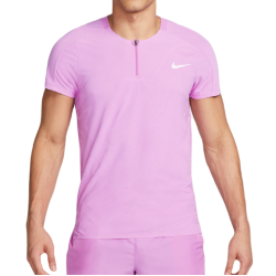 Men's Polo T-shirt Nike Court Dri-Fit Adventage Slam Tennis Polo - rush fuchsia/white