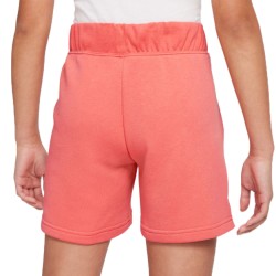 Girls' shorts Nike Sportswear Club FT 5 Short G - pink salt/white