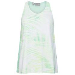 Women's top Head Agility Tech Tank Top - pastell green/print vision