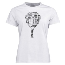 Women's T-shirt Head Padel TYPO T-Shirt W - white