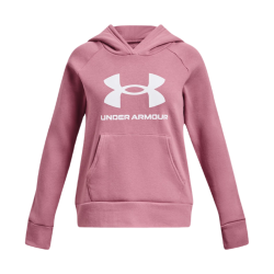 Girls' jumper Under Armour Girls' UA Rival Fleece Big Logo Hoodie - pink/white
