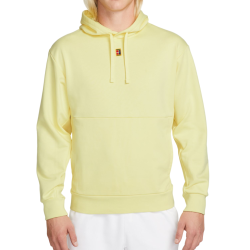 Men's Jumper Nike Court Fleece Tennis Hoodie - lemon chiffon