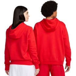 Women's jumper Nike Sportswear Club Fleece Pullover Hoodie - university red/university red/white