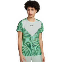 Men's T-shirt Nike Dri-Fit Slam Tennis Top - barely green/black