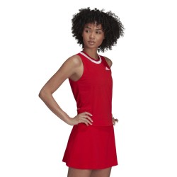 Women's top Adidas Club Knot Tank W - vivid red/white