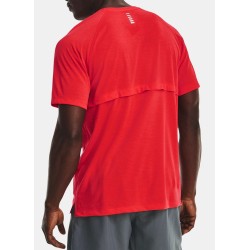 Men's T-shirt Under Armour Men's Streaker Run Short Sleeve - radio red/reflective