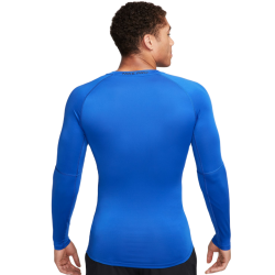 Men’s compression clothing Nike Pro Dri-FIT Tight Long-Sleeve Fitness Top - game royal/black
