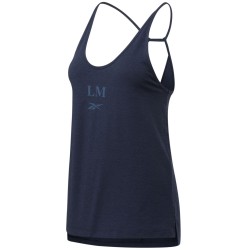 Women's top Reebok Les Mills Mind Body Tank W - vector navy mel