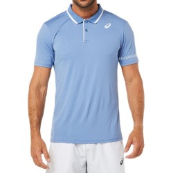 Men's Polo T-shirt Asics Court M Polo Shirt - blue harmony