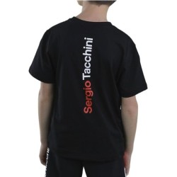 Boys' t-shirt Sergio Tacchini Nolin Jr T-shirt - black/orange
