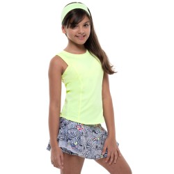 Girls' T-shirt Lucky in Love Going Wild Starter Tank Girls - lemon frost