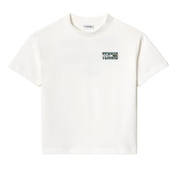 Boys' t-shirt Lacoste Cotton Back and Front Print T-shirt - white