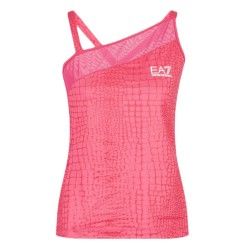 Women's top EA7 Woman Jersey Tank - fancy pink yarrow