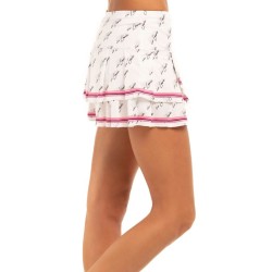 Women's skirt Lucky in Love Core Signature Pleat Tier Skirt - white