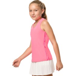 Girls' T-shirt Lucky in Love Core V-Neck Cutout Tank Girls - pink