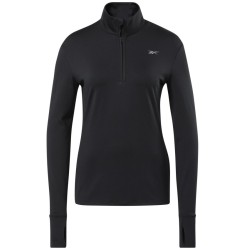 Women's jumper Reebok Workout Running 1/4 Zip W - black