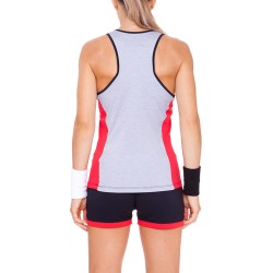 Women's top Hydrogen Tech Star Tank Top - black/grey melange