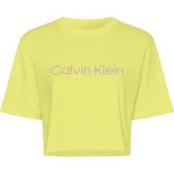Women's T-shirt Calvin Klein SS Cropped T-shirt - sunny lime