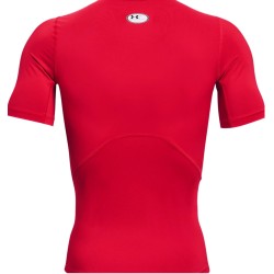 Men's T-shirt Under Armour Men's HeatGear Armour Short Sleeve - red/white