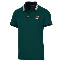 Men's Polo T-shirt Fila Polo Andrew - deep teal/fila navy/buttercup