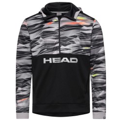 Men's Jumper Head Slider Hoodie M - black/grey/red