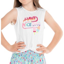 Girls' T-shirt Lucky in Love Novelty Print Have An Ice Day Tank - multicolor