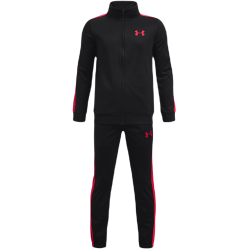 Boys' tracksuit Under Armour Knit Track Suit - black/radio red