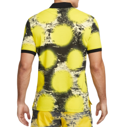 Men's Polo T-shirt Nike Polo Printed Slim-Fit Polo - opti yellow/black/black