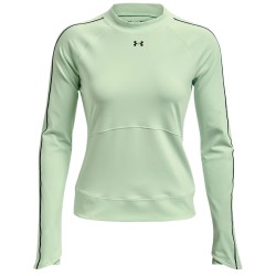 Women's long sleeve T-shirt Under Armour Rush ColdGear Core Top W - aqua foam/white