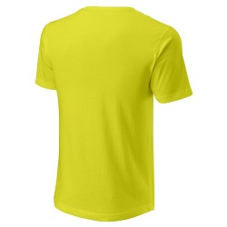 Men's T-shirt Wilson Script Eco Cotton Tee Slimfit M - sulphur spring