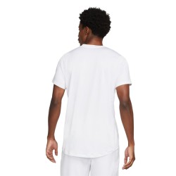 Men's Polo T-shirt Nike Men's Court Dri-Fit Advantage Polo - white/black