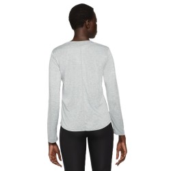 Women's long sleeve T-shirt Nike Dri-FIT One Women's Standard Fit Top - particle grey/heather/black