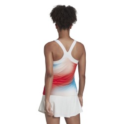 Women's top Adidas Mel Y Tank W - white/vivid red/skyrus