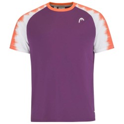 Men's T-shirt Head Topspin T-Shirt - lilac/print vision