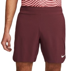 Men's shorts Nike Dri-Fit Slam Tennis Shorts - night maroon/white