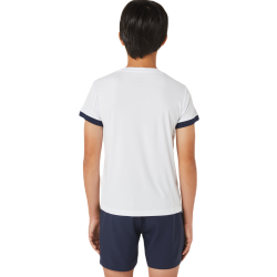 Boys' t-shirt Asics Tennis Short Sleeve Top - brilliant white/midnight