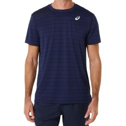 Men's T-shirt Asics Court Stripe SS Top - midnight