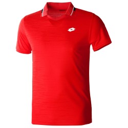 Men's Polo T-shirt Lotto Top Ten II Polo PL - red poppy