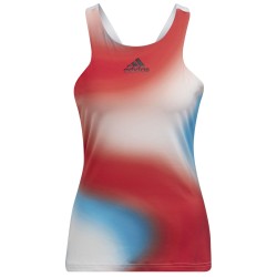 Women's top Adidas Mel Y Tank W - white/vivid red/skyrus